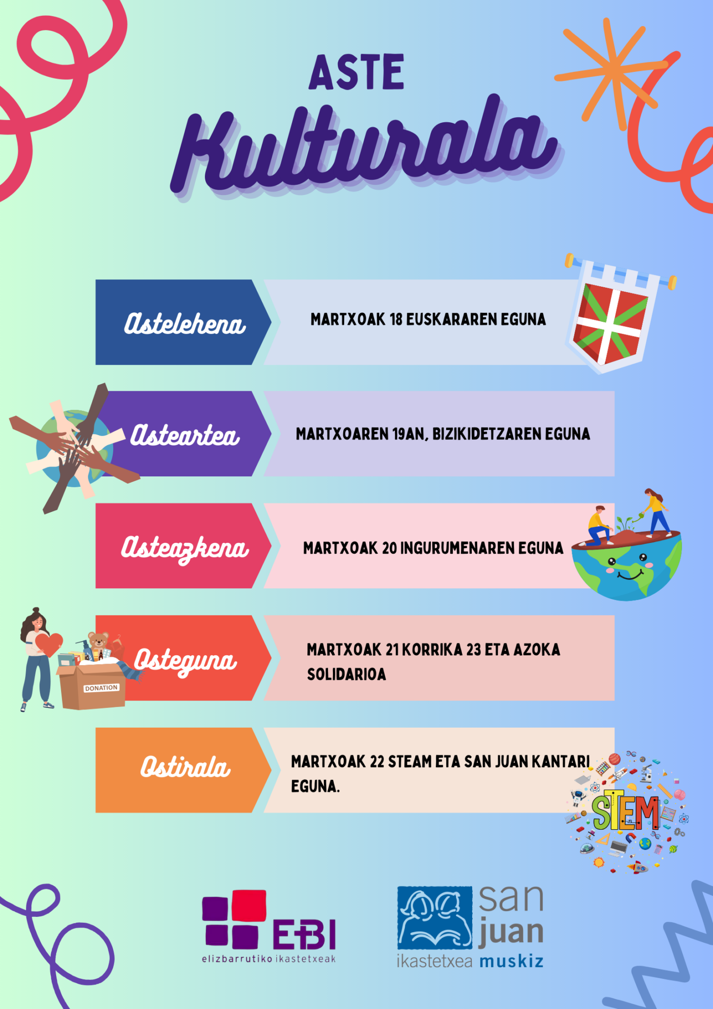 ¡Ya viene la semana cultural!