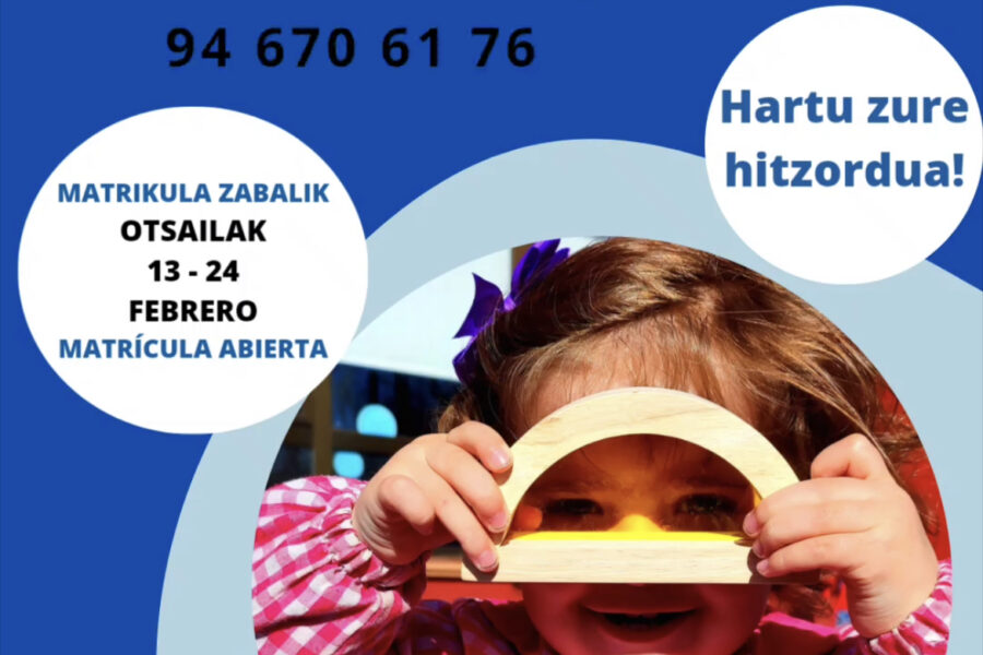 Matrícula abierta en San Juan Ikastetxea